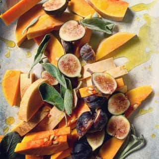 Butternut Squash with Figs + Sage | theclevercarrot.com