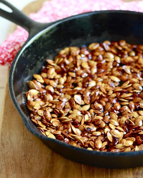 Honey Roasted Pumpkin Seeds / The Clever Carrot