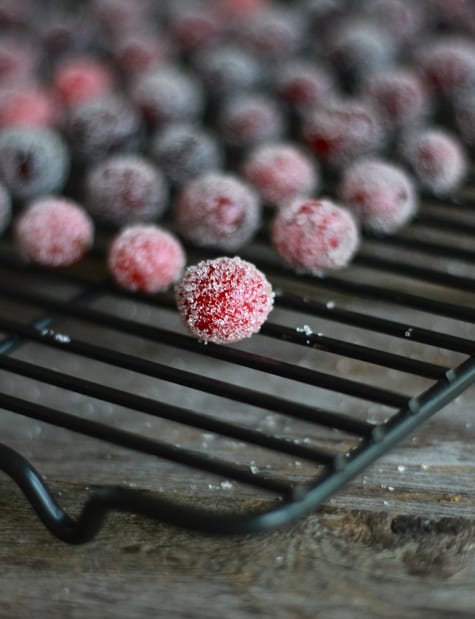 Sugar Covered Cranberries / The Clever Carrot