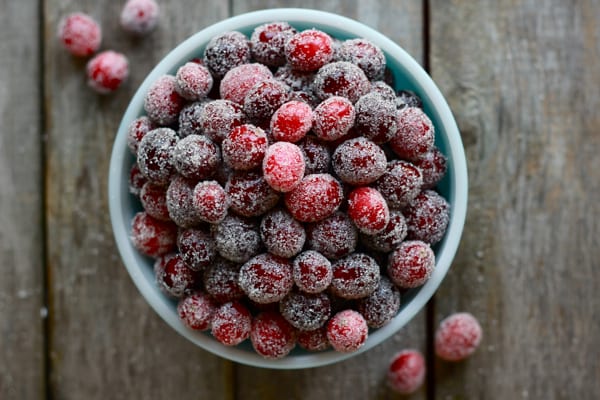 how to make sugar covered cranberries