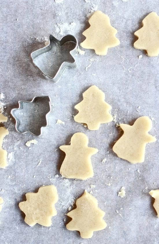 Santa's Shortbread Cookies | The Clever Carrot