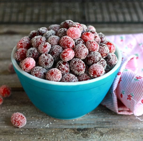 Sugar Covered Cranberries / The Clever Carrot