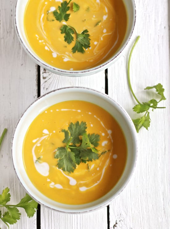 golden thai coconut soup | The Clever Carrot