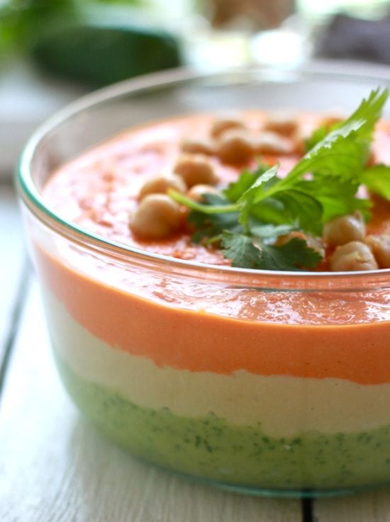 3 layer hummus | The Clever Carrot