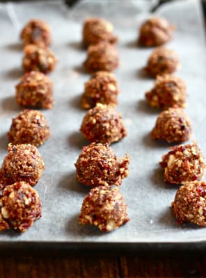 fig + cherry paleo bites