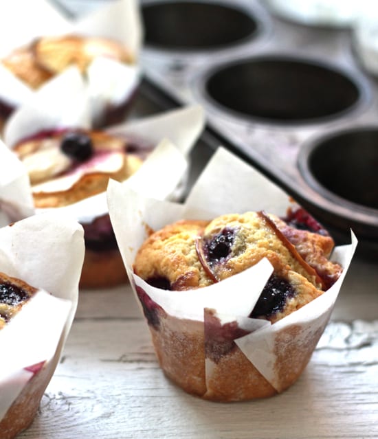 blueberry apple cupcakes | The Clever Carrot