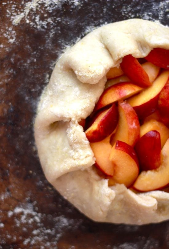summer peach galette | The Clever Carrot