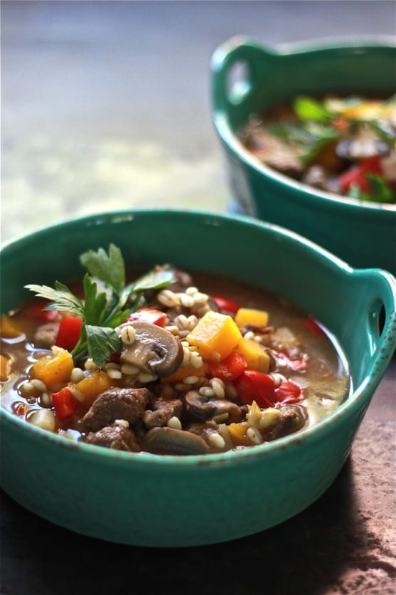 beef + barley soup | The Clever Carrot