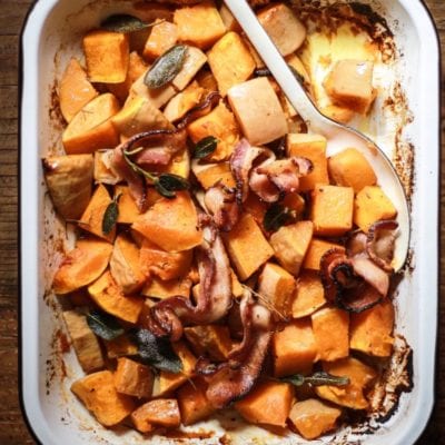 roasted butternut squash with brown sugar bacon + some leftover inspiration