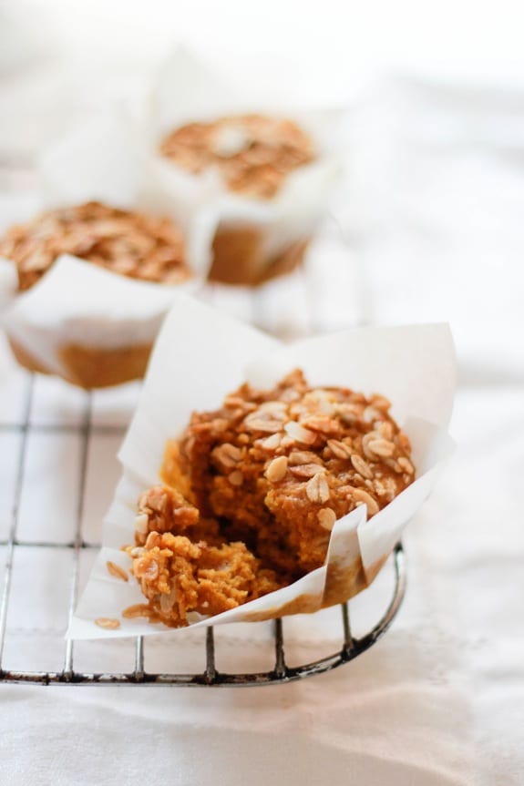 pumpkin granola muffins | The Clever Carrot