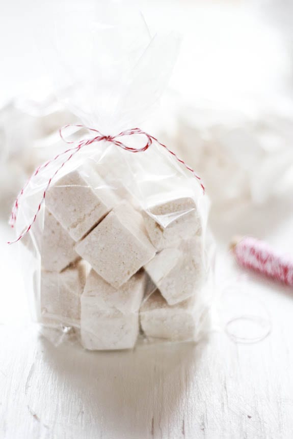 Bag of homemade marshmallows