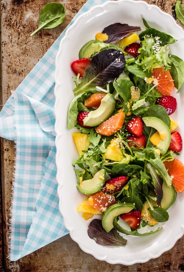 japanese sunshine salad with carrot + ginger dressing | The Clever Carrot