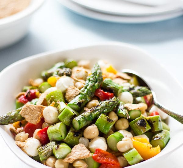Chopped Asparagus Salad | theclevercarrot.com