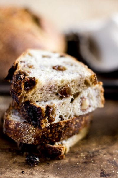 Country Sourdough with Raisins + Walnuts | theclevercarrot.com