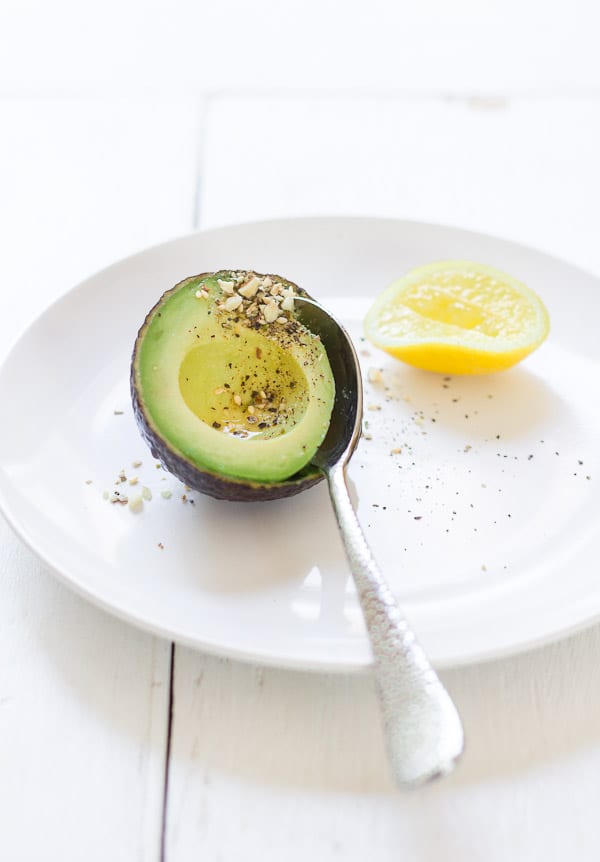 smashed avocado on dukkah sourdough