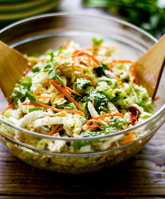 chinese chicken cabbage salad | theclevercarrot.com