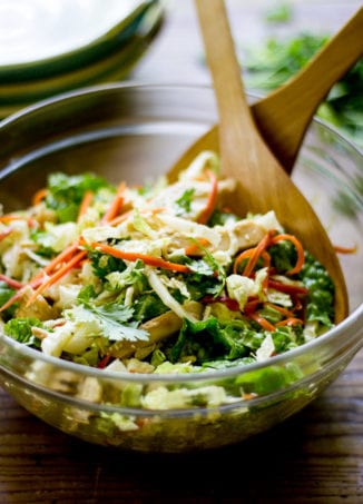 chinese chicken cabbage salad theclevercarrot.com