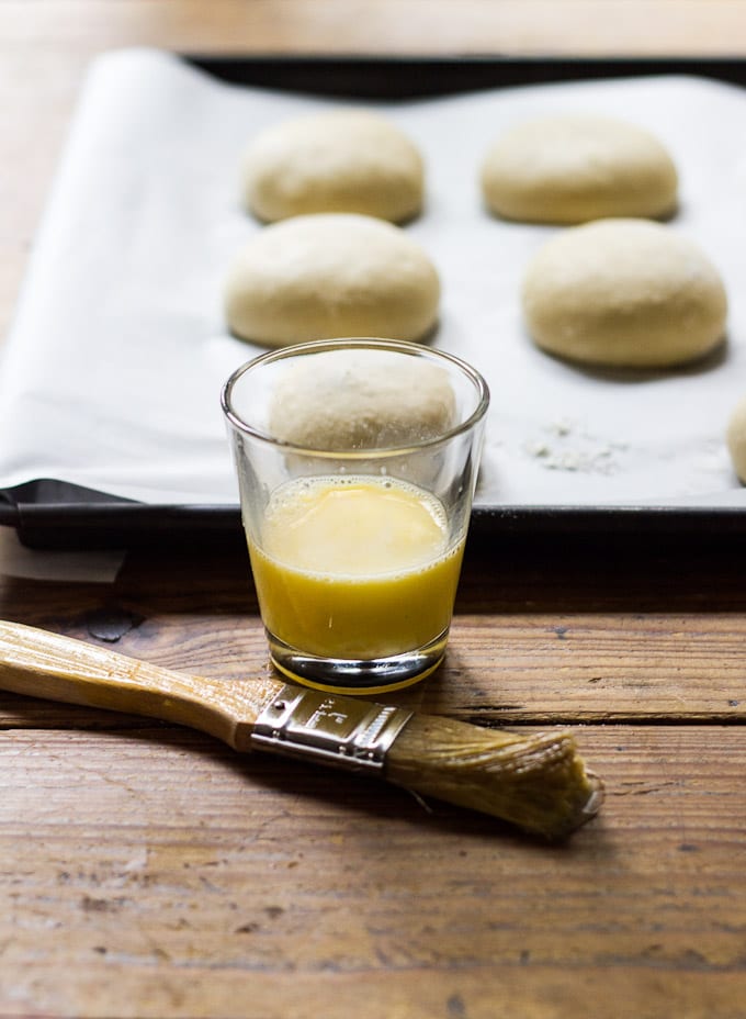 Light Brioche Hamburger Buns {Whole Wheat} | The Clever Carrot