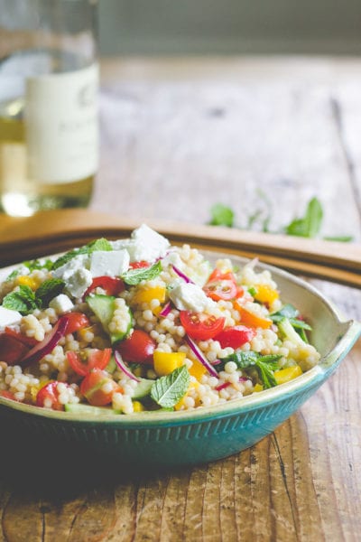 summer vegetable couscous salad | theclevercarrot.com