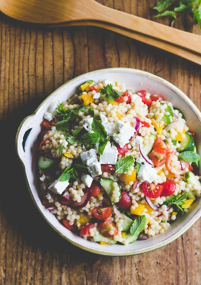 summer vegetable couscous salad | theclevercarrot.com