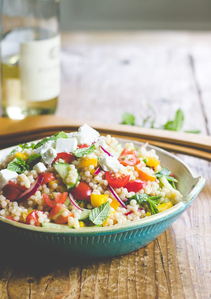 summer vegetable couscous salad | theclevercarrot.com