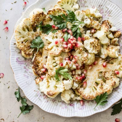 caramelized cauliflower with pan toasted fennel