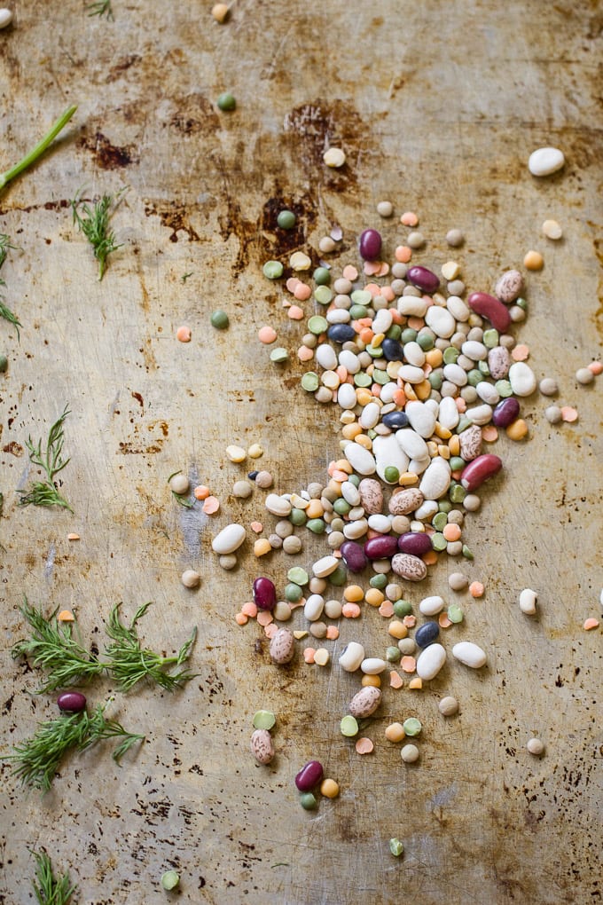 heirloom bean stew with dill + coconut cream | theclevercarrot.com