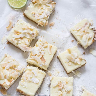 lightened up key lime bars {without condensed milk}