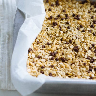chocolate chip granola bars + a trip for two!