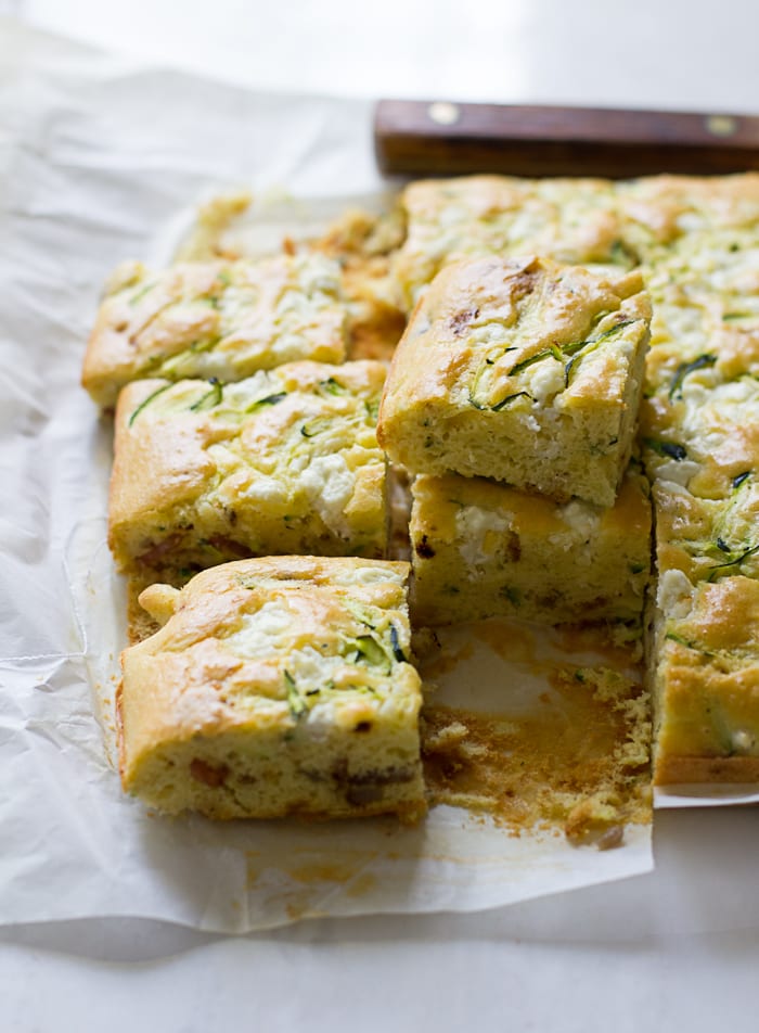 the ultimate zucchini slice | theclevercarrot.com