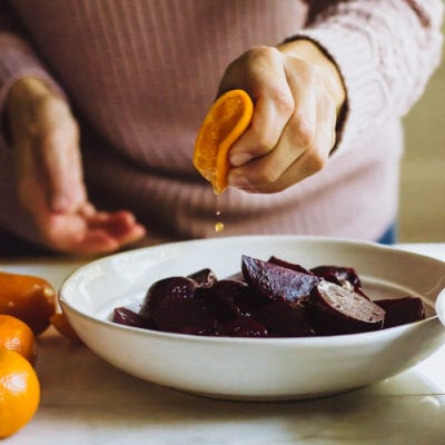cooking in the barn & scrumptious buttered beets