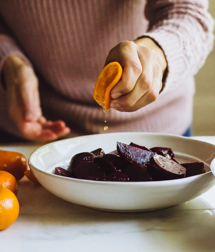 cooking in the barn & scrumptious buttered beets | theclevercarrot.com