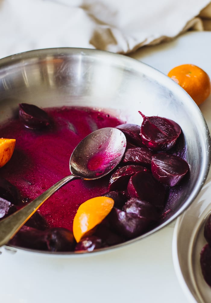 cooking in the barn & scrumptious buttered beets | theclevercarrot.com
