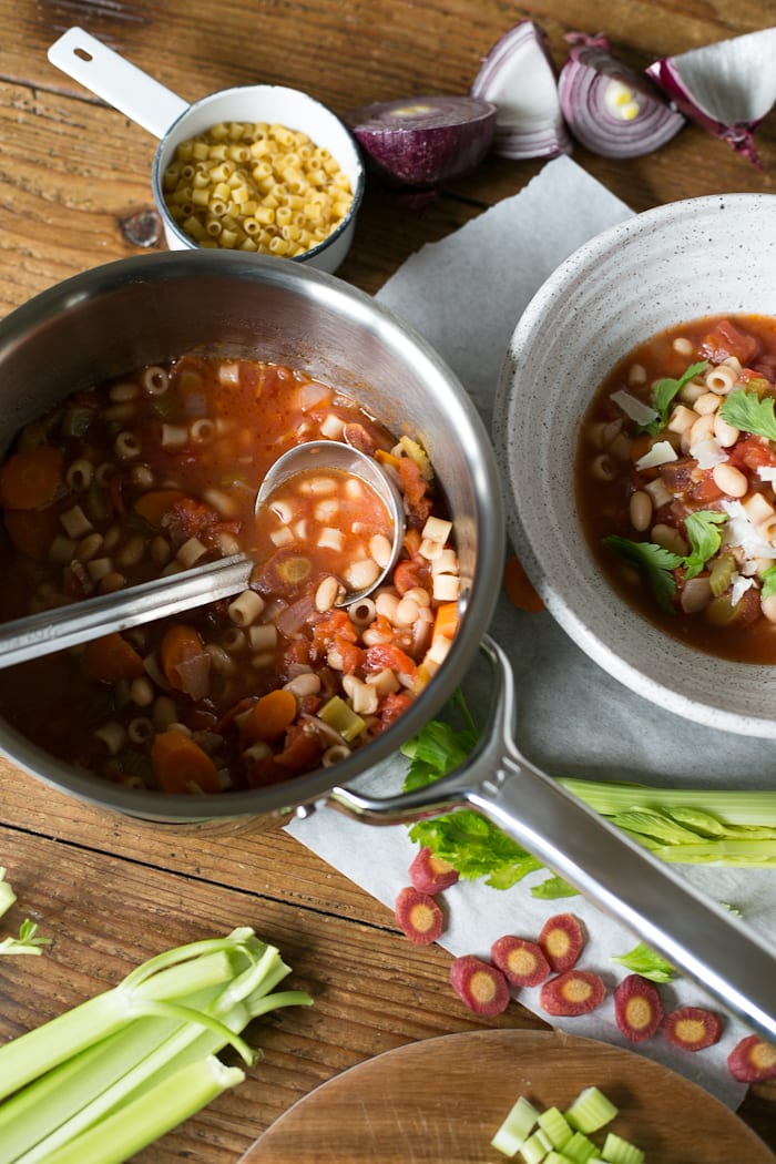 pasta e fagioli | theclevercarrot.com