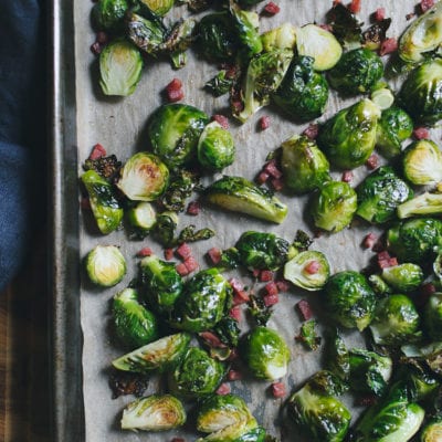 Ina Garten’s Balsamic Roasted Brussels Sprouts with Pancetta
