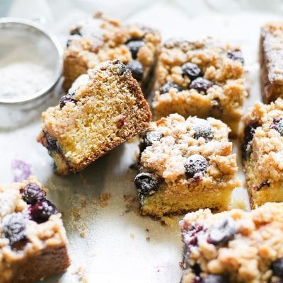 Sourdough Blueberry Crumb Cake