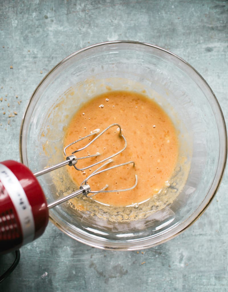 Creamed bananas and sugar in a bowl | theclevercarrot.com