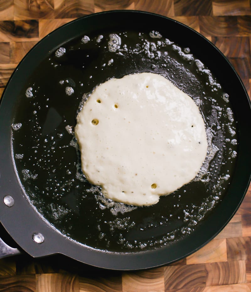 Pancake in a pan | theclevercarrot.com
