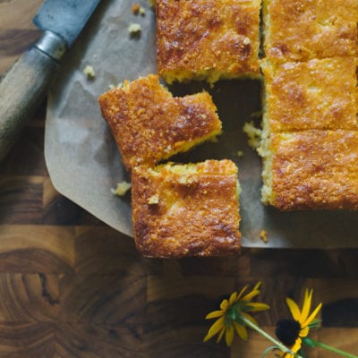 Secret Ingredient Sourdough Cornbread