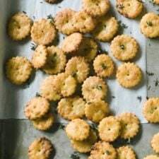 Easy Sourdough Discard Crackers with Gruyere and Thyme-image