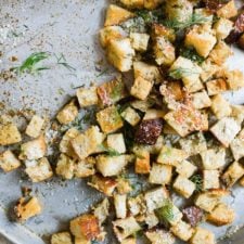 Perfect Homemade Sourdough Bread Croutons-image