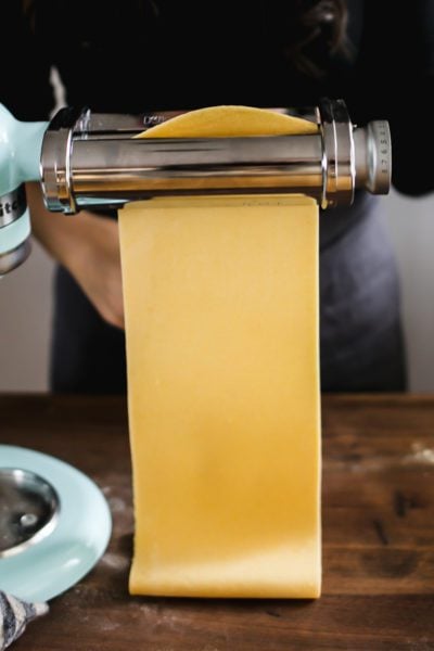 Rolled pasta sheet