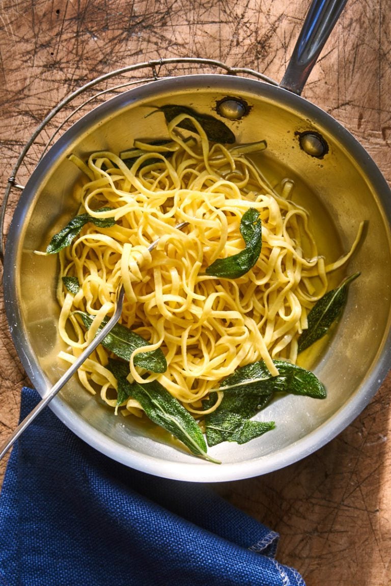 Easy Golden Butter and Sage Pasta Sauce The Clever Carrot