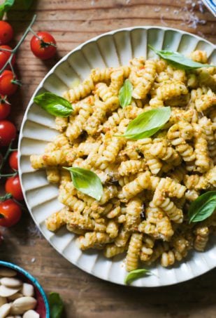 Fusilli with Pesto alla Trapanese