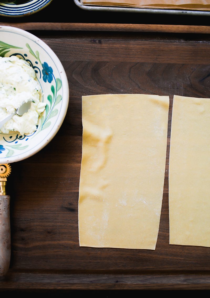 Fresh homemade pasta sheet