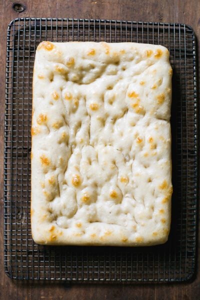 Par-baked sourdough pizza crust (top)