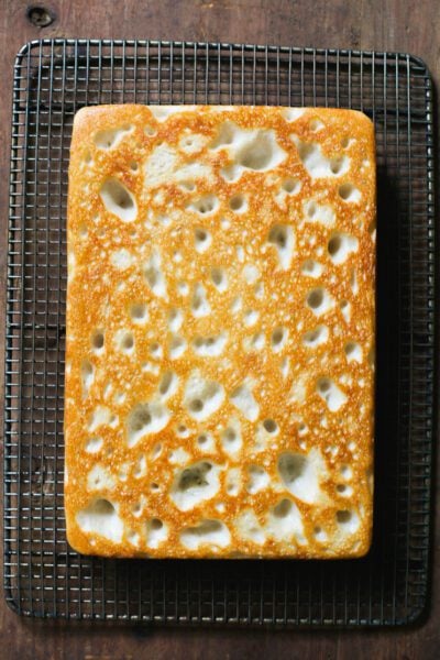 Par-baked sourdough pizza crust (bottom)