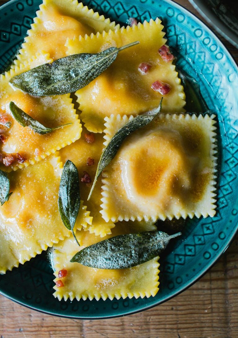 Fresh Homemade Butternut Squash Ravioli The Clever Carrot