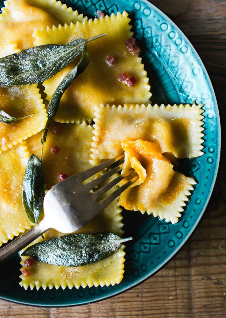 Fresh Homemade Butternut Squash Ravioli The Clever Carrot