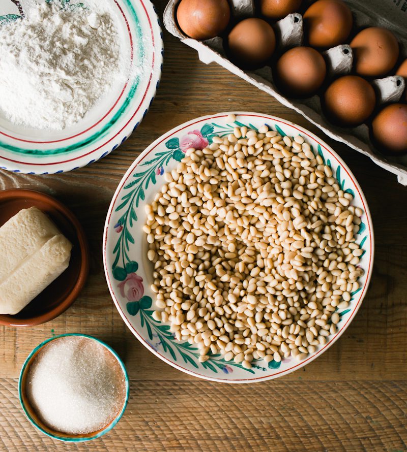 Pignoli Cookie Ingredients: Pine Nuts, Eggs, Almond Paste, Sugar and Flour